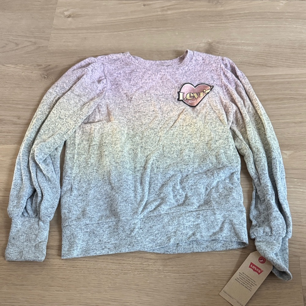 Levi's Light Gray Knit Top